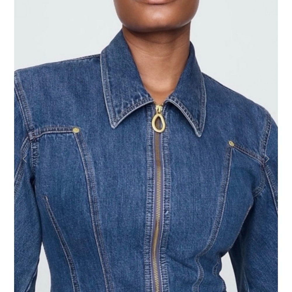 Cult Gaia Blue Denim Mini Dress